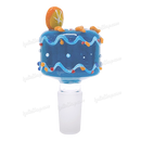 Fruit Deco 14mm Bowl Piece ORANGE by OG Original Glass - BLUE