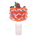 Fruit Deco 14mm Bowl Piece STRAWBERRY by OG Original Glass - ORANGE