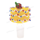 Fruit Deco 14mm Bowl Piece STRAWBERRY by OG Original Glass - YELLOW