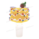 Fruit Deco 14mm Bowl Piece STRAWBERRY by OG Original Glass - YELLOW