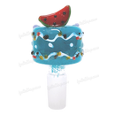 Fruit Deco 14mm Bowl Piece WATERMELON by OG Original Glass - LIGHT BLUE