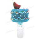 Fruit Deco 14mm Bowl Piece WATERMELON by OG Original Glass - LIGHT BLUE