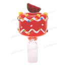 Fruit Deco 14mm Bowl Piece WATERMELON by OG Original Glass - RED