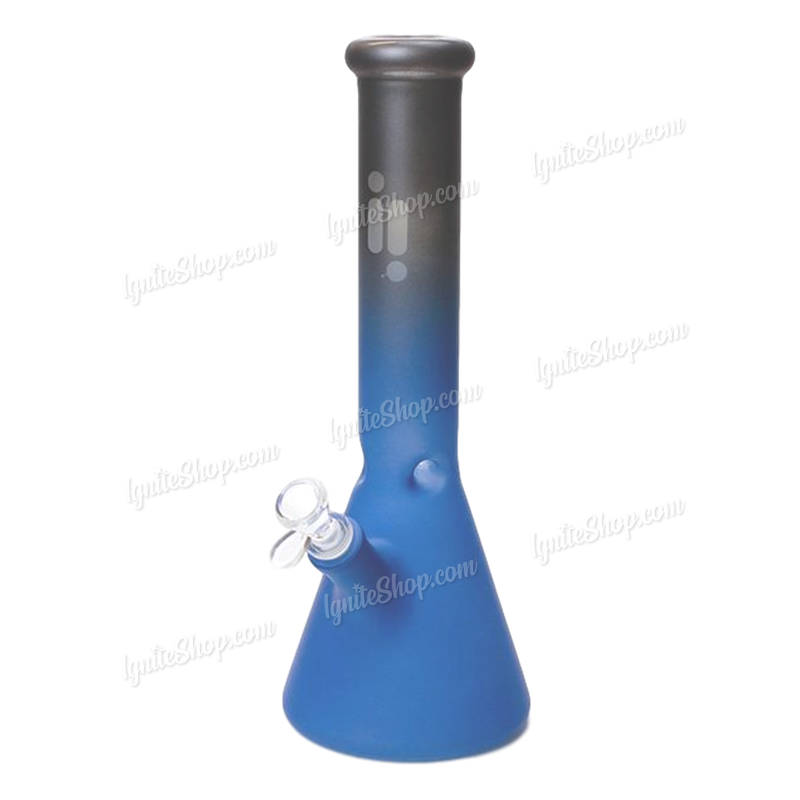 INFINITI Glass Two Tone Frosted Beaker 14inch 7mm - BLUE