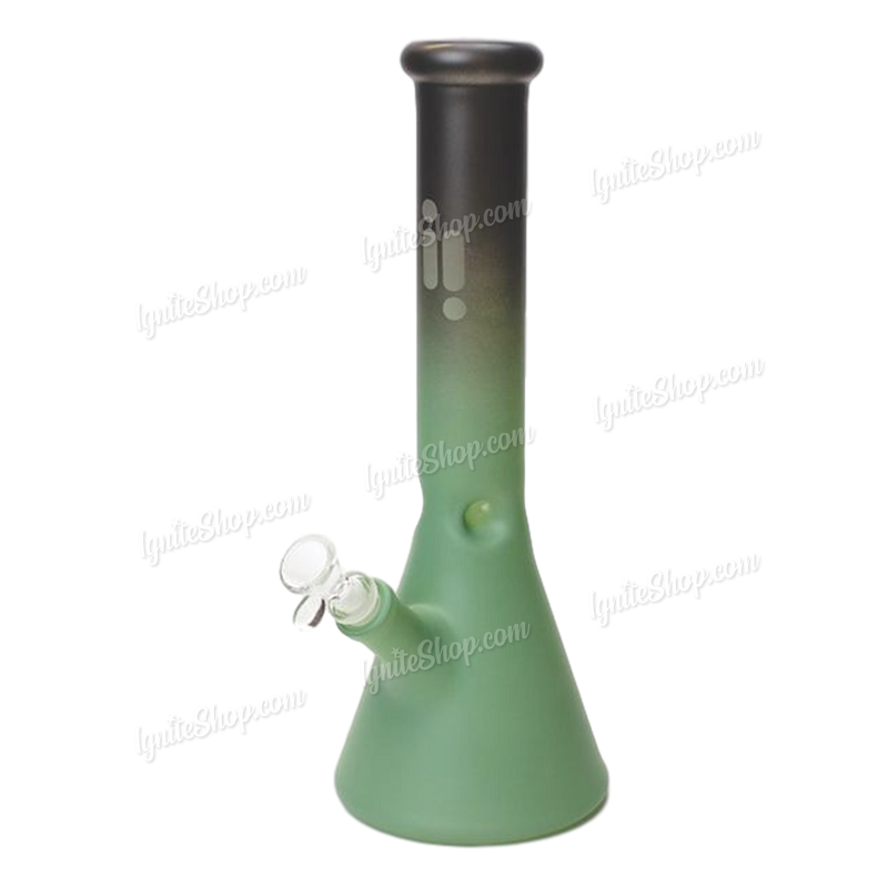 INFINITI Glass Two Tone Frosted Beaker 14inch 7mm - GREEN