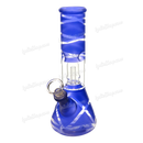 Non Brand Mini Beaker 8inch With Ice Catcher & Tree Percolator - BLUE