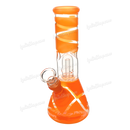 Non Brand Mini Beaker 8inch With Ice Catcher & Tree Percolator - ORANGE