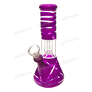 Non Brand Mini Beaker 8inch With Ice Catcher & Tree Percolator - PURPLE