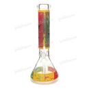Colorful Leaf Pattern Beaker 14inches 7mm - GP1793