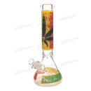 Colorful Leaf Pattern Beaker 14inches 7mm - GP1793