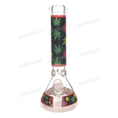 Colorful Leaf Pattern Beaker 14inches 7mm - GP1794