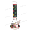 Colorful Leaf Pattern Beaker 14inches 7mm - GP1794