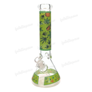 Colorful Leaf Pattern Beaker 14inches 7mm - GP1795