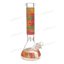 Colorful Leaf Pattern Beaker 14inches 7mm - GP1796