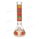 Colorful Leaf Pattern Beaker 14inches 7mm - GP1796