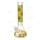 Colorful Leaf Pattern Beaker 14inches 7mm - GP1797