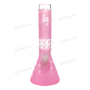 Infiniti Glass Frost Star Pattern Beaker 12inches GP1904 - PINK