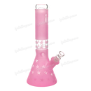 Infiniti Glass Frost Star Pattern Beaker 12inches GP1904 - PINK