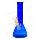 Color Tube Glass Water Beaker 8.5" - BLUE