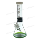 Legendary Glass Multi Color Rim Beaker LG167 7mm 12inch - WHITE