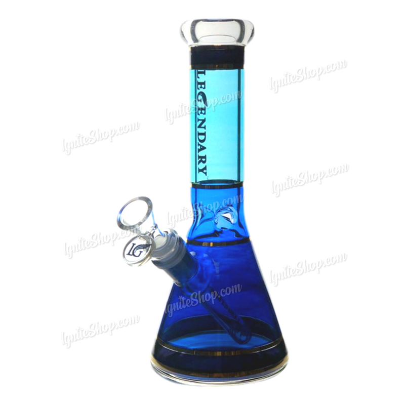 Legendary Glass LG173 Multi Color Beaker 10inch - BLUE