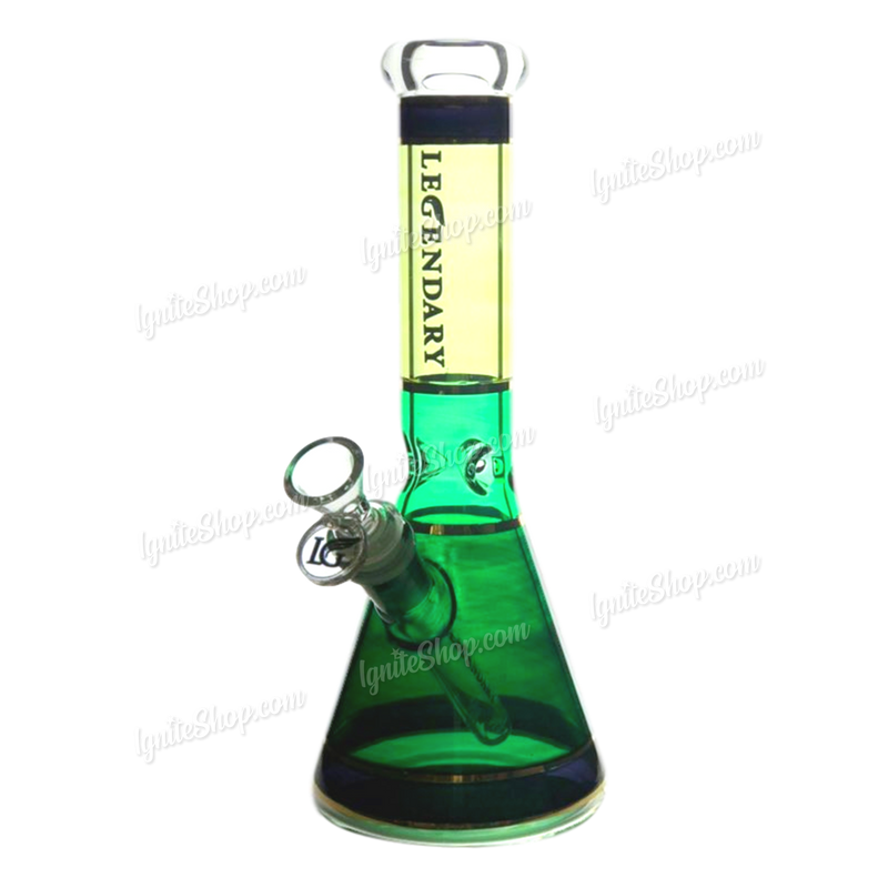 Legendary Glass LG173 Multi Color Beaker 10inch - GREEN