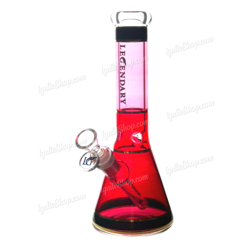 Legendary Glass LG173 Multi Color Beaker 10inch - RED