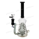 Legendary Glass LG224 Double Glass Tube 10inch - BLACK