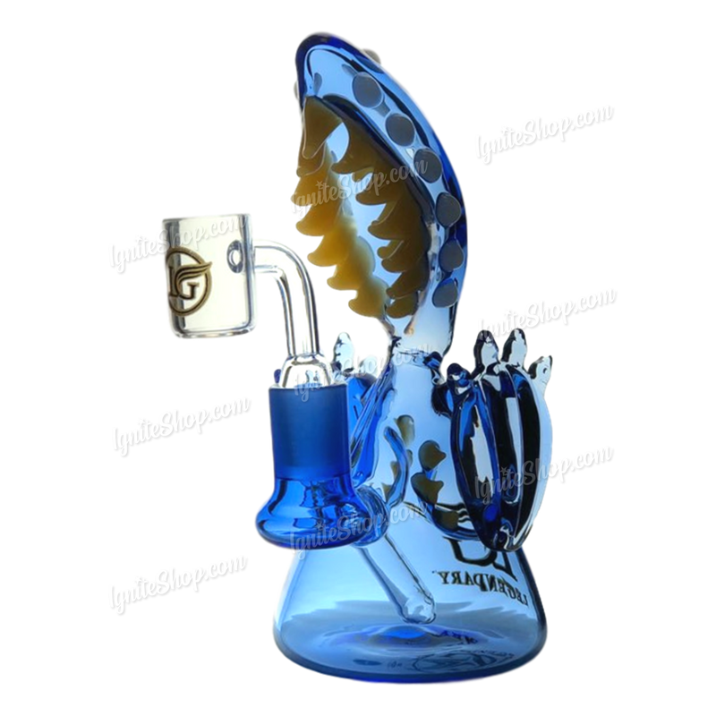 Legendary Glass Monster Rig with Banger LG228 - BLUE