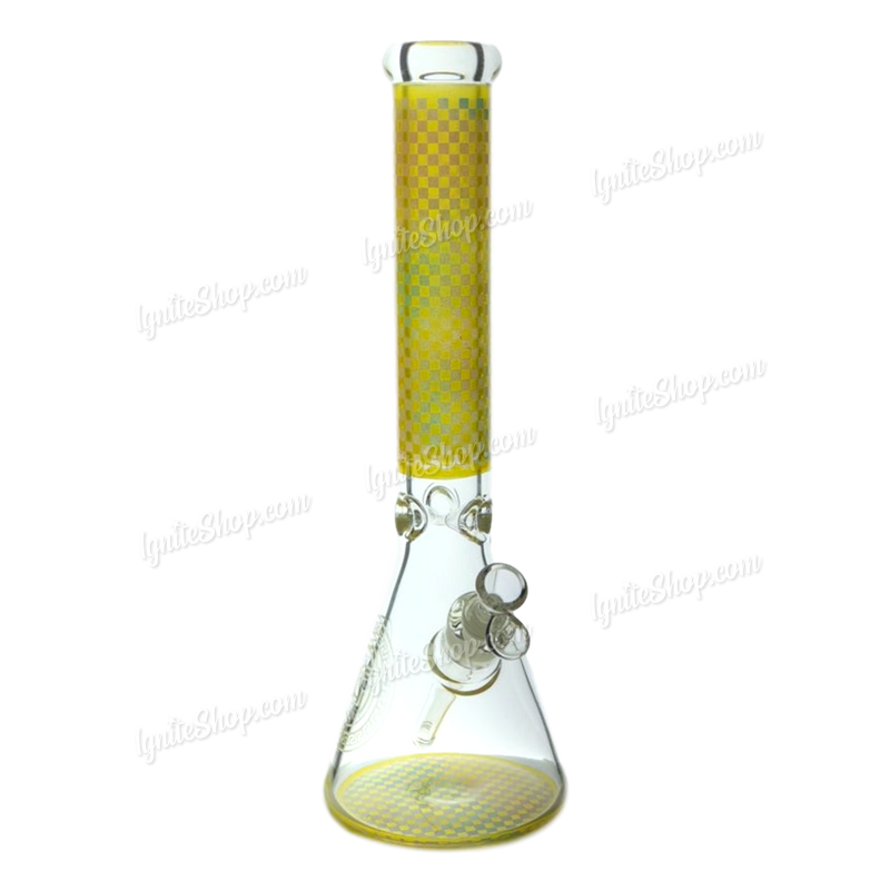 Legendary Glass LG239 Gradation Color Beaker 16inch  W/free gift - YELLOW