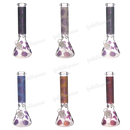 Unbrand Glass Skull Pattern 14inch 7mm - 6Colors