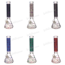 Unbrand Glass Leaf Pattern 14inch 7mm - 6Colors