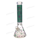 Unbrand Glass Leaf Pattern 14inch 7mm - 6Colors