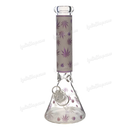 Unbrand Glass Leaf Pattern 14inch 7mm - 6Colors