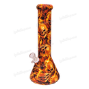 Bottom Open Silicone Beaker 11inch - Skulls