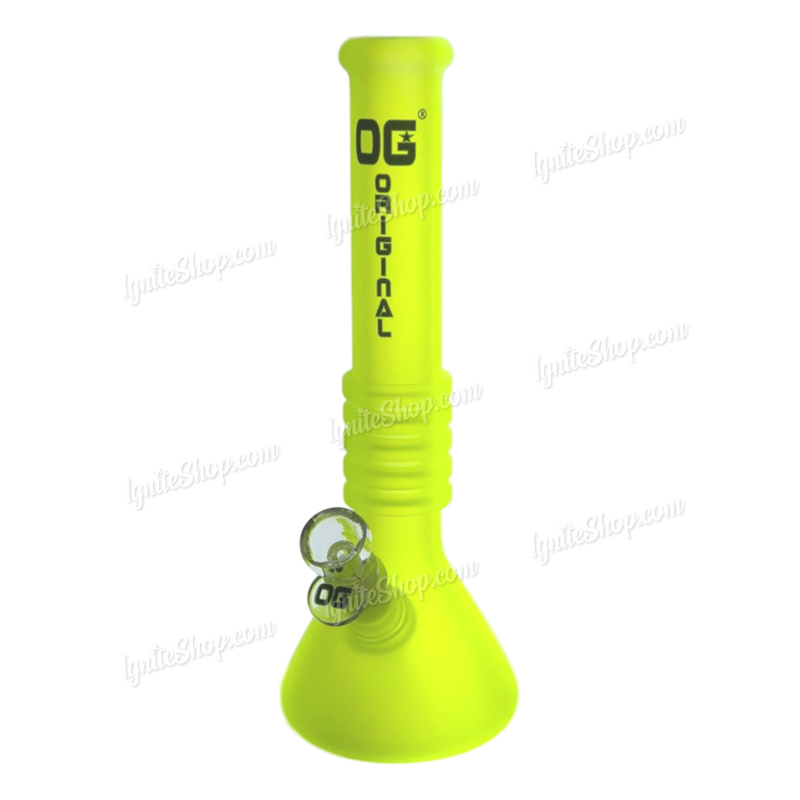 OG Original Glass OG251 NEON Colorful Beaker 11inch - GREEN
