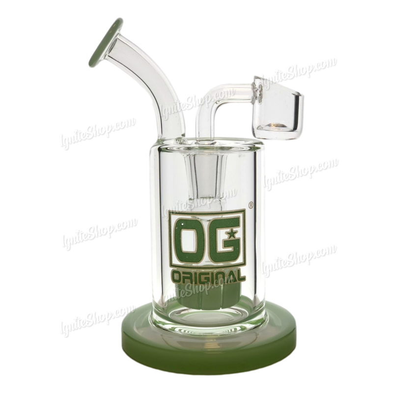 OG Original Glass 5inch Dab Rig With Banger OG325 - JADE GREEN