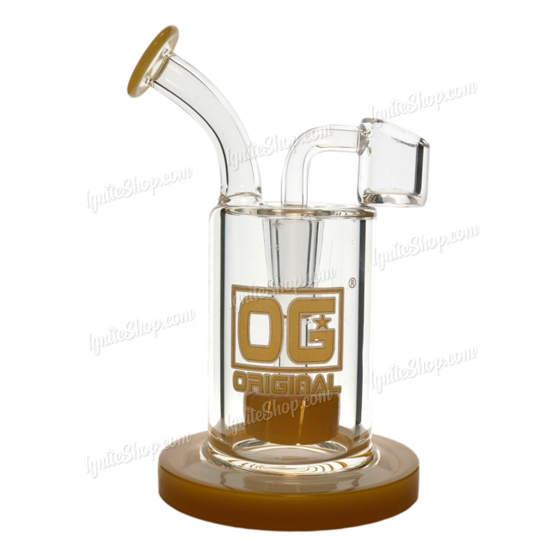 OG Original Glass 5inch Dab Rig With Banger OG325 - JADE YELLOW