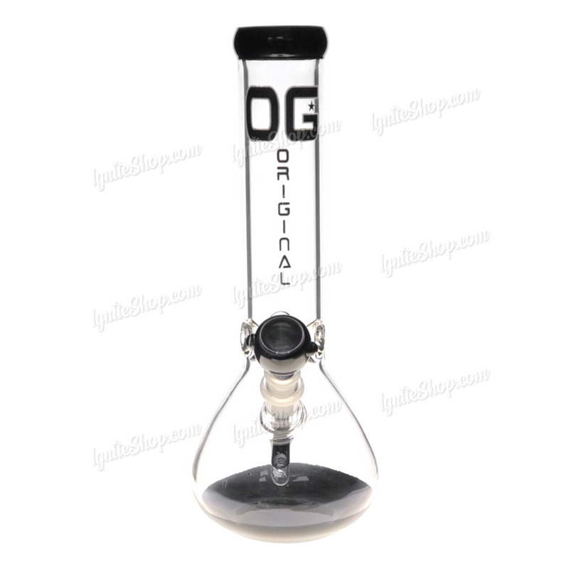 OG Original Glass OG4314 Colorwork Beaker 12 inches - BLACK