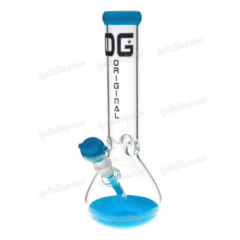 OG Original Glass OG4314 Colorwork Beaker 12 inches - BLUE