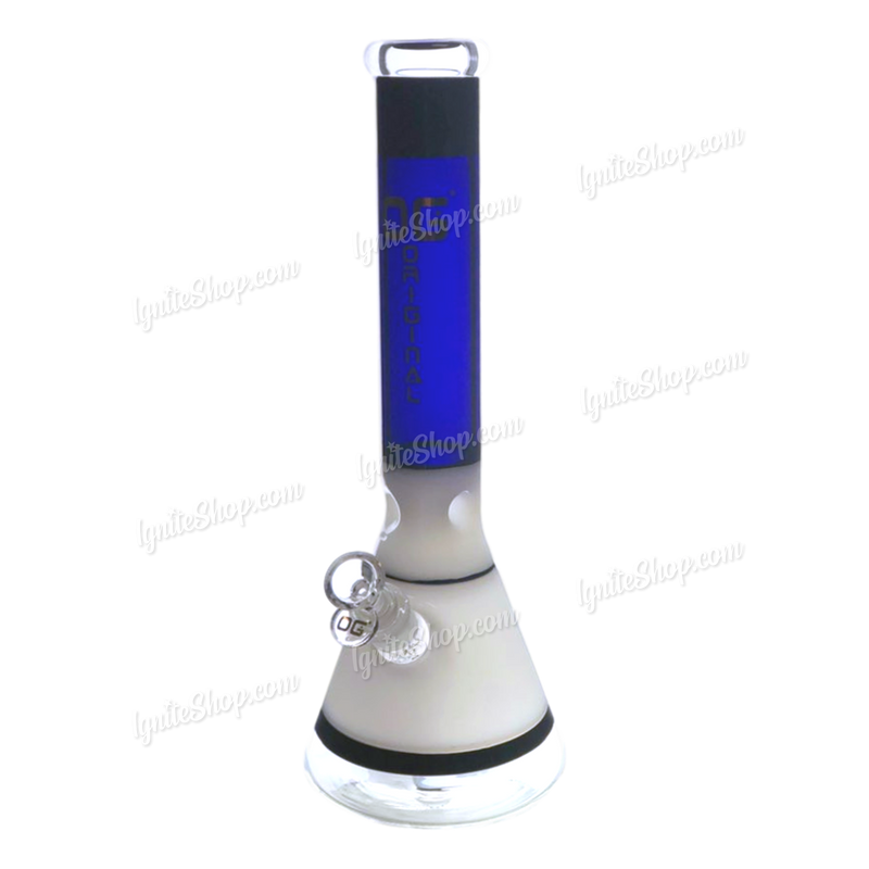 OG Original Glass Multi Color Beaker OG453 15inch - BLUE