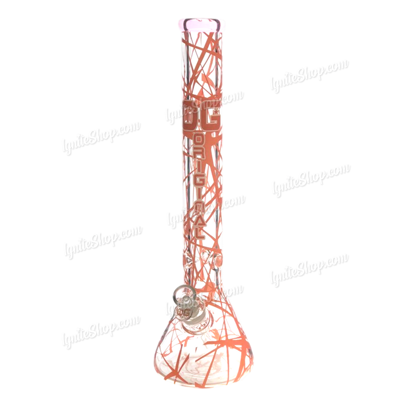 OG Original Glass Color Beaker 9mm 18inch OG466 - PINK