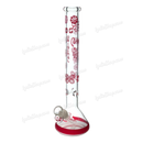 OG Original Glass Flower & Skull Pattern Beaker 14" OG525 - PINK