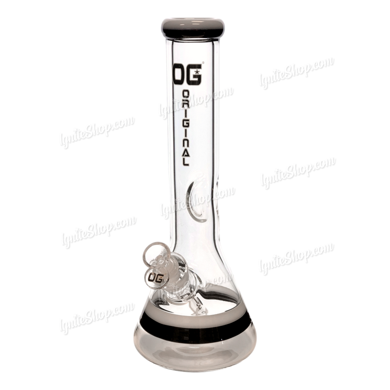 OG Original Glass Beaker with Rims 14" OGS26 - WHITE