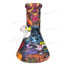 Bottom Open Silicone Mini Beaker 8inch Skulls