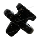 Glass Carb Cap - Flower - BLACK