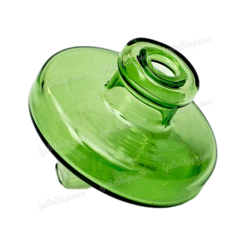 Glass Carb Cap - UFO - GREEN