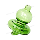 Glass Carb Cap - Vase - GREEN