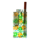 Wood Dugout W/One Hitter Pipe 4inch See Through