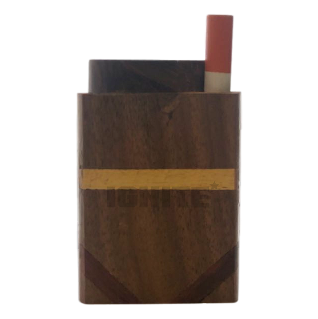 Wood Dugout W/One Hitter Pipe 3inch